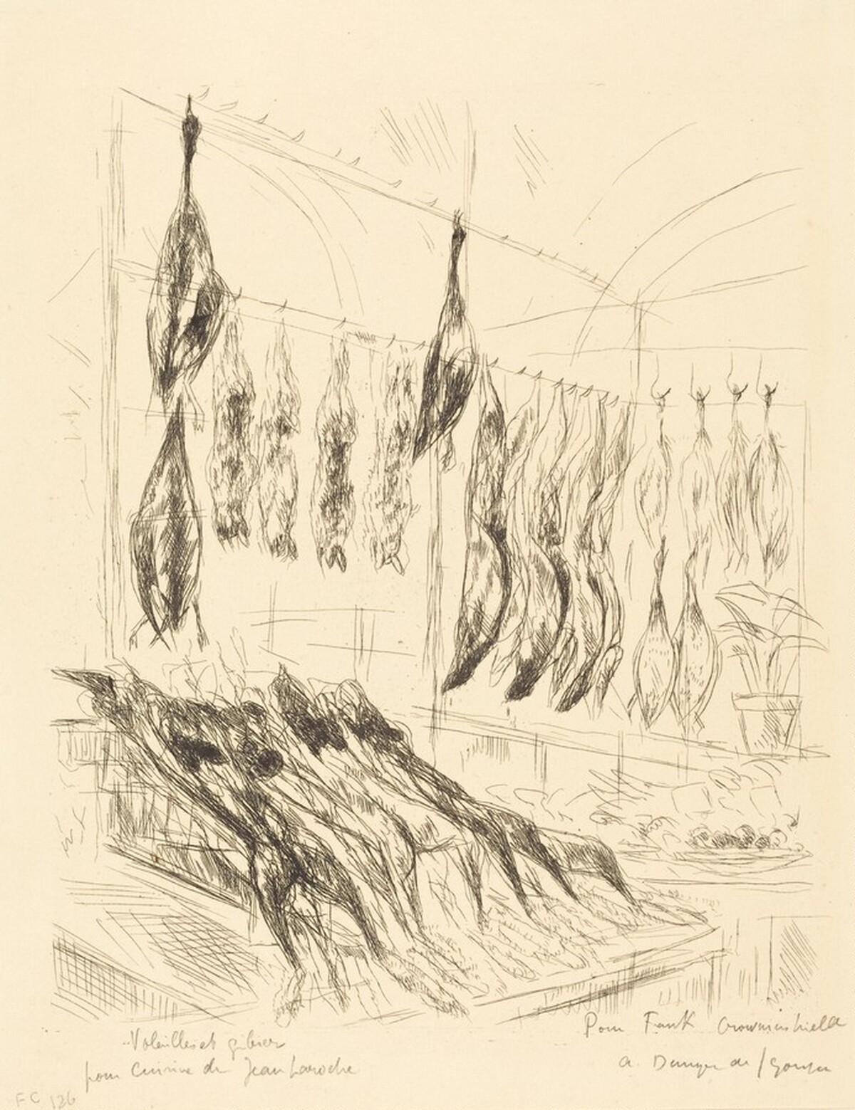 Ground Game (Le gibier a poil) by André Dunoyer de Segonzac