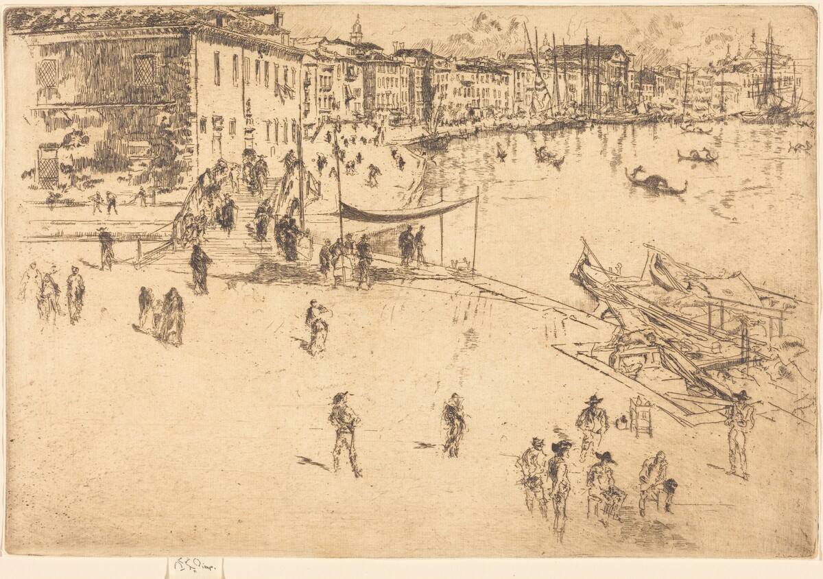 The Riva, No.II by James McNeill Whistler