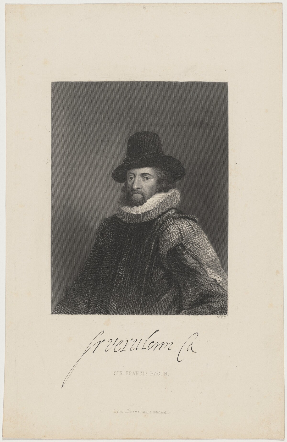 Sir Francis Bacon by William Holl I or William Holl II