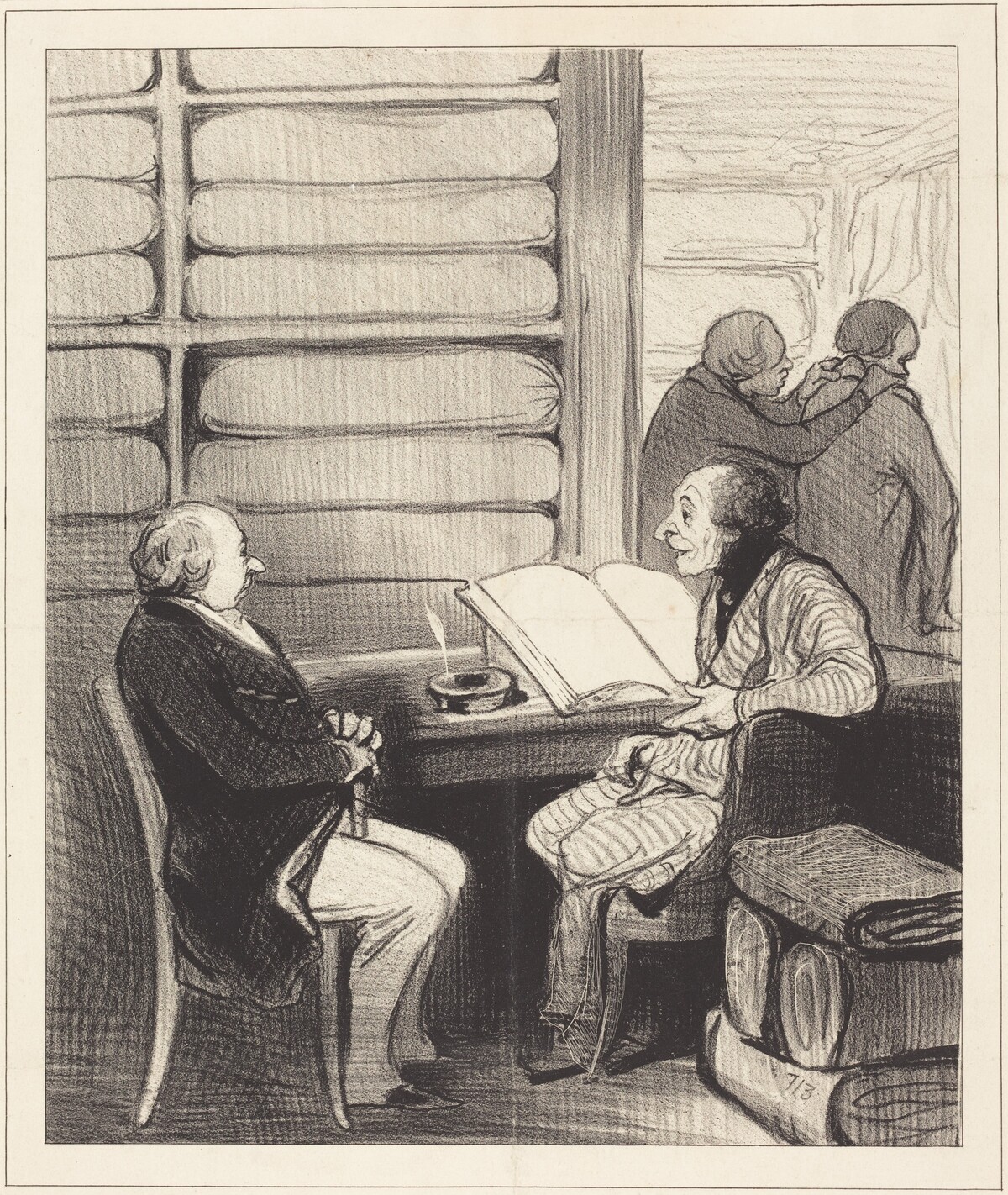 Oui, mon cher monsieur Badoulard, je vais... by Honoré Daumier