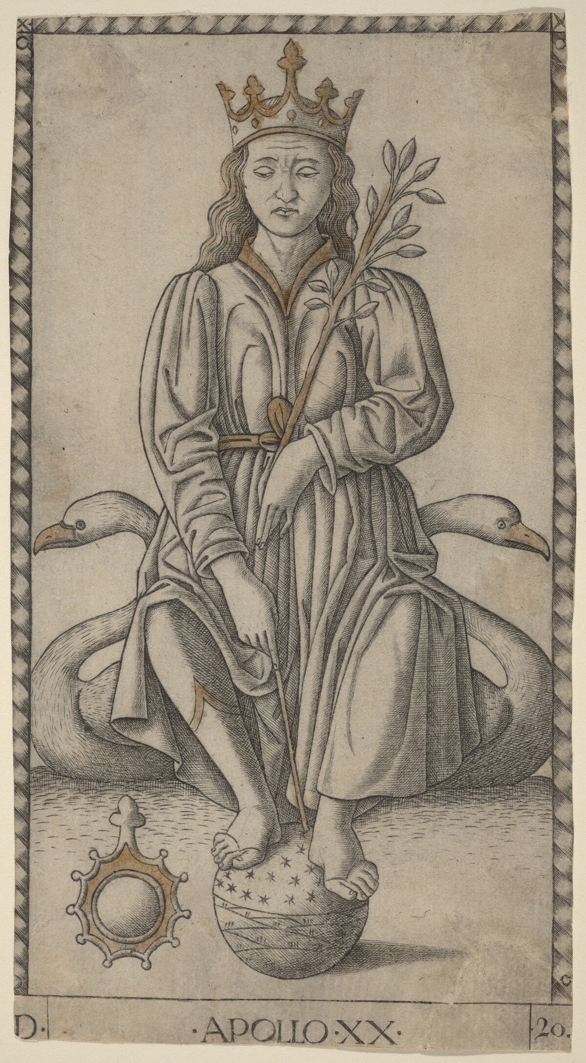 Apollo by Master of the E-Series Tarocchi