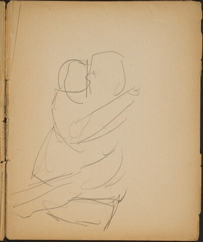 Zwei ineinander verschlungene Figuren (Two Figures Locked) [p. 19]