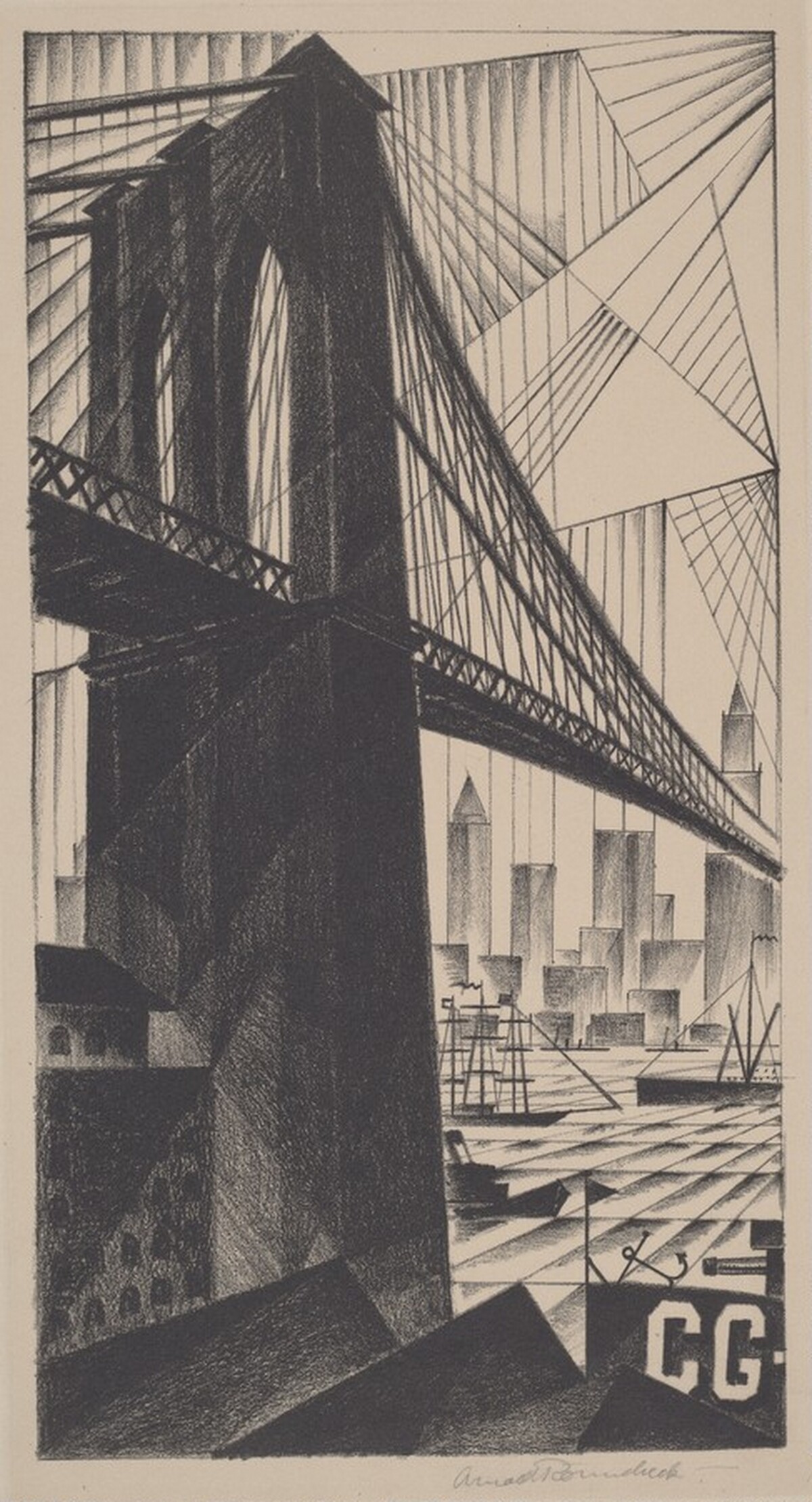 Brooklyn Bridge by Arnold Rönnebeck
