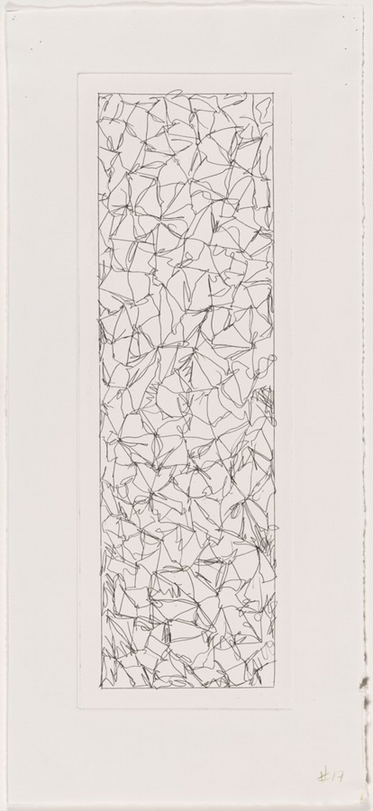 Color & Black, 30 x 17, No. 1 [working proof 1] by Sol LeWitt