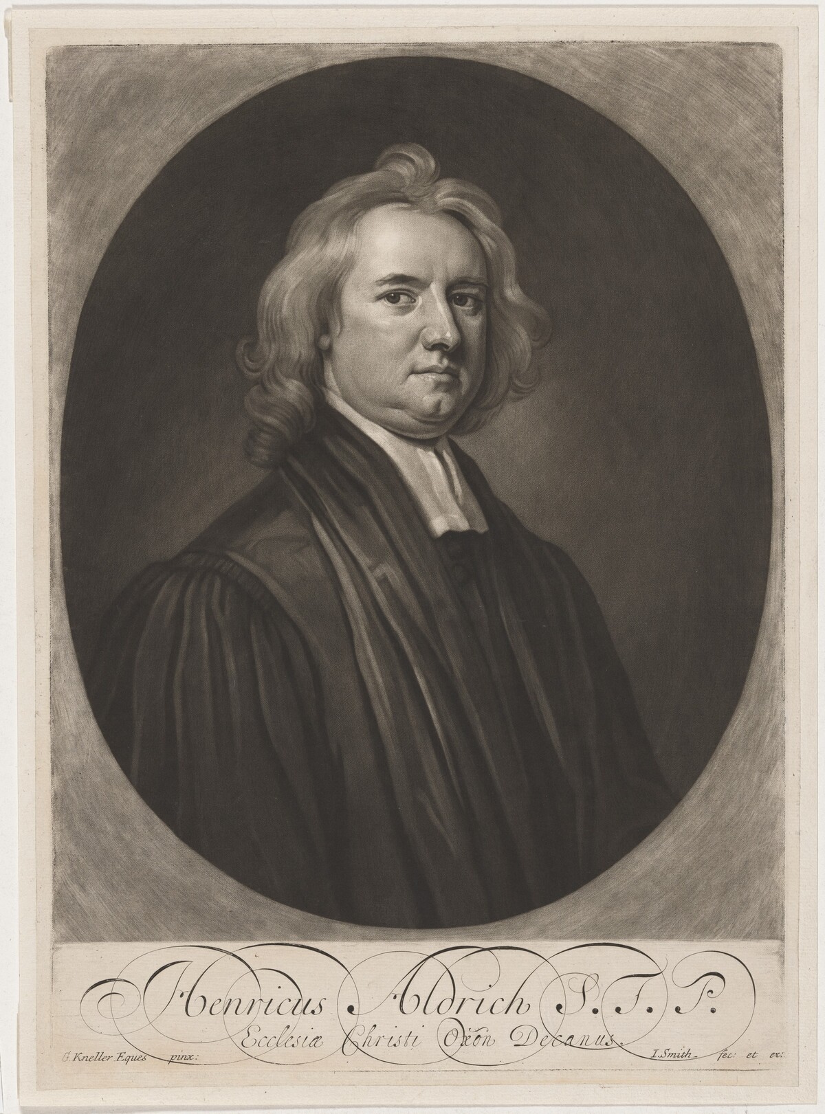 Henry Aldrich, Dean of Christ Church by John Smith after Sir Godfrey Kneller