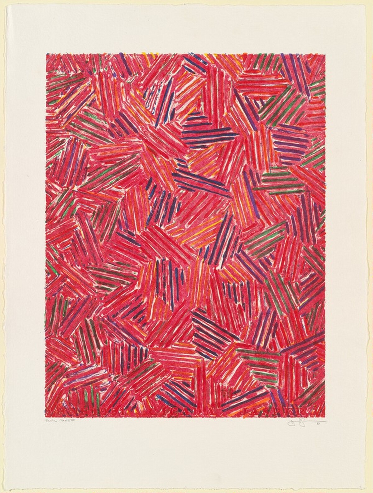 Cicada [trial proof] by Jasper Johns