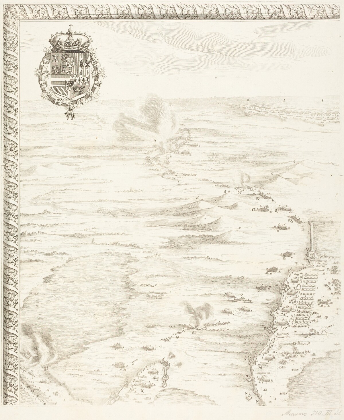 The Siege of Breda [plate 1 of 6] by Jacques Callot