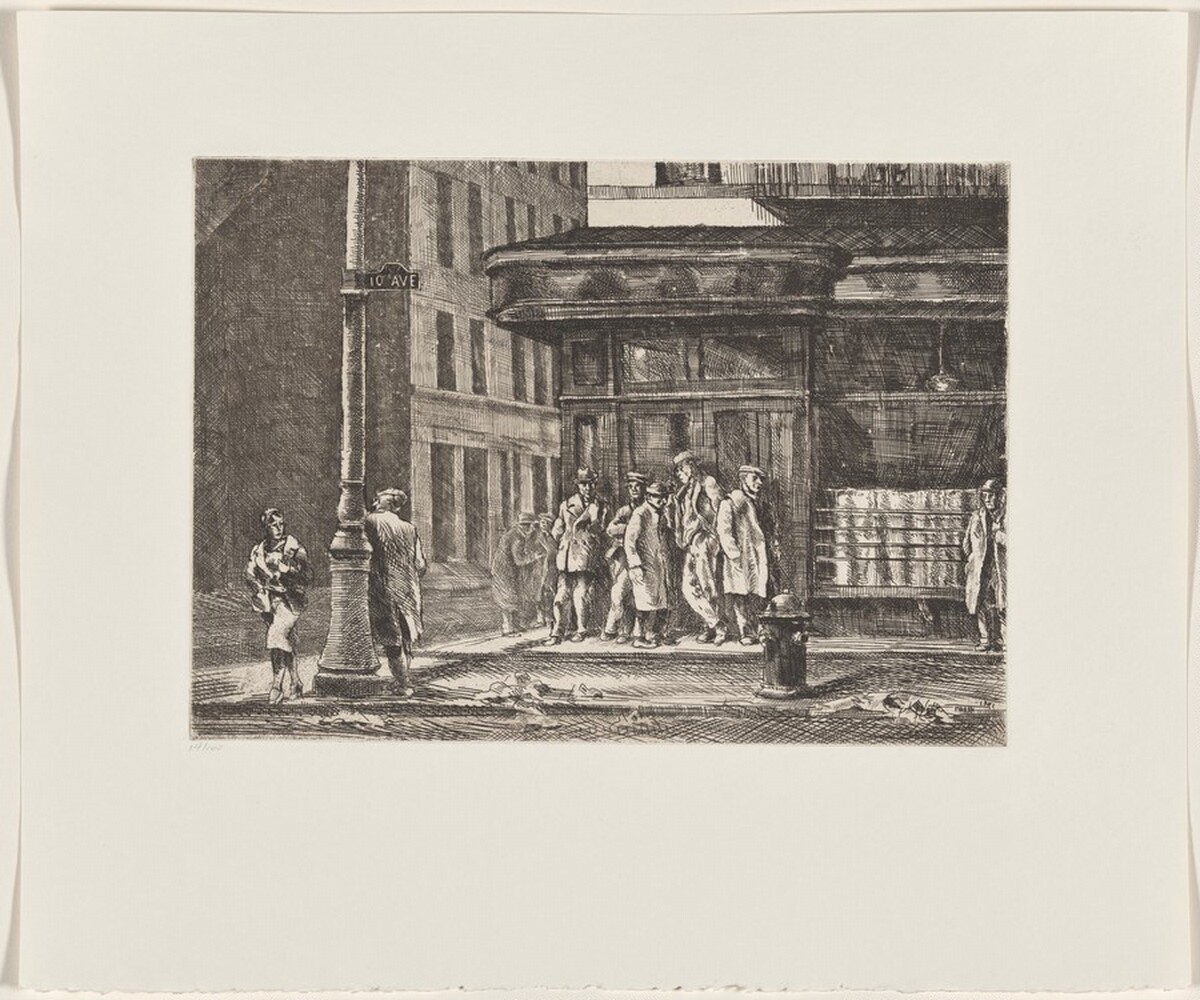Tenth Ave. at 27th St. by Reginald Marsh