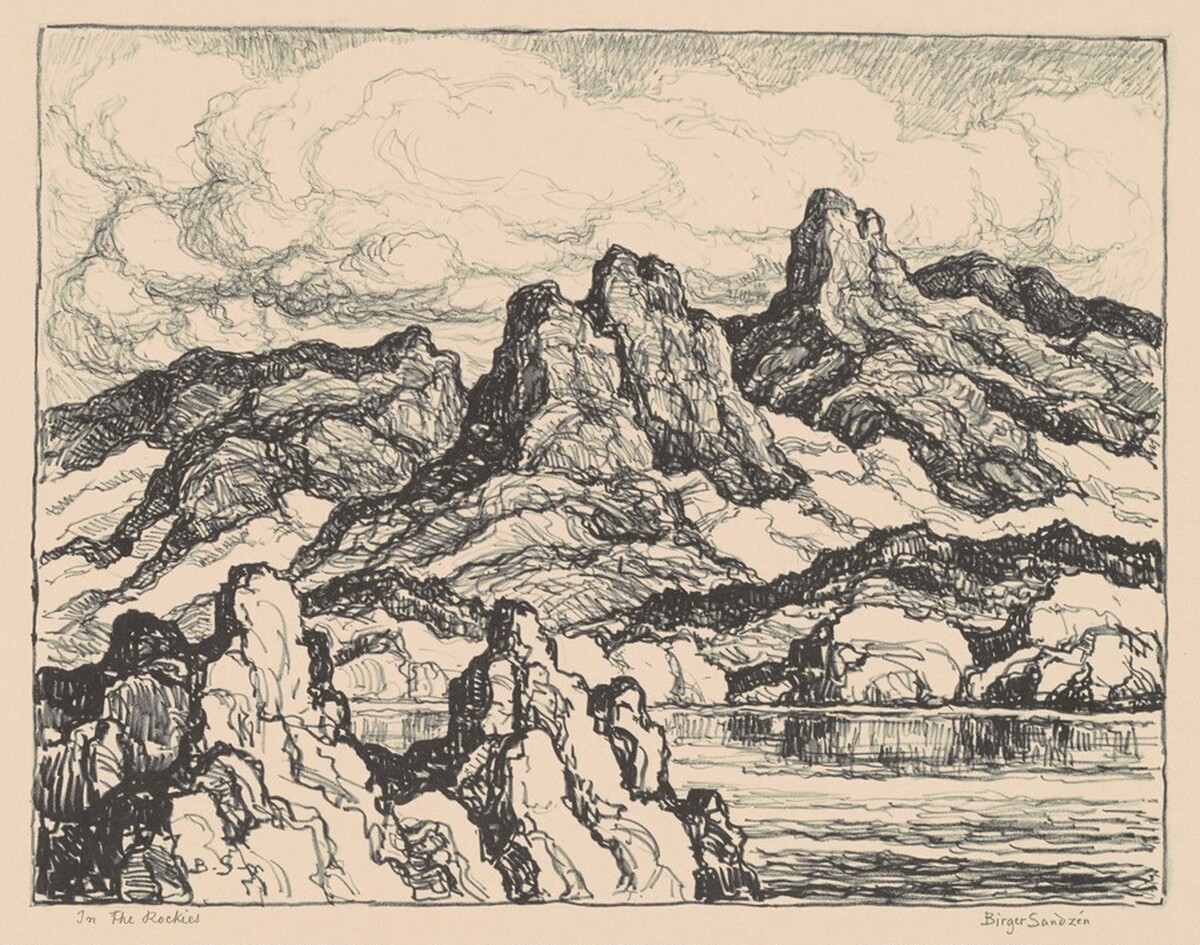In the Rockies by Birger Sandzén