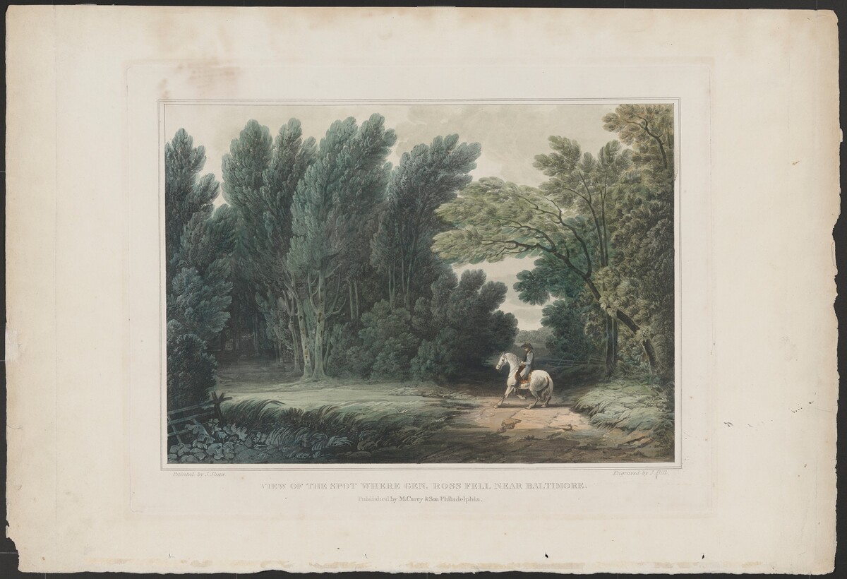 View of the Spot Where General Ross Fell, Near Baltimore by John Hill