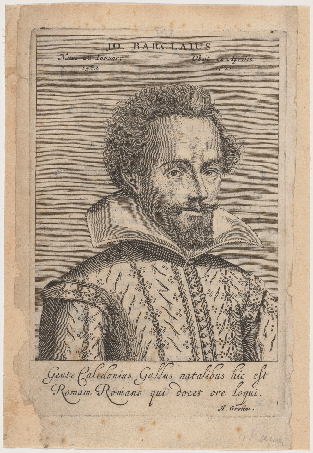 John Barclay by Claude Mellan after Daniel Dumonstier