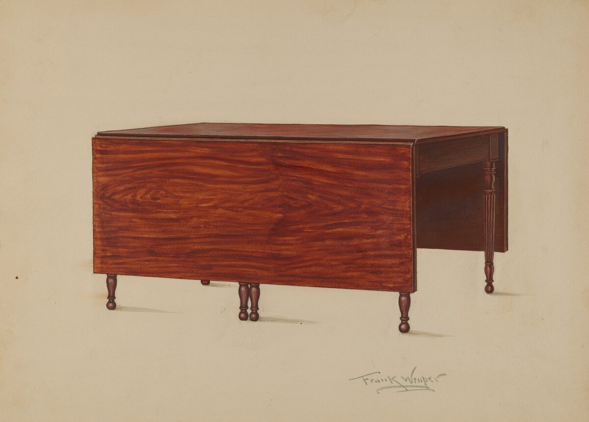 Drop Leaf Table by Frank Wenger