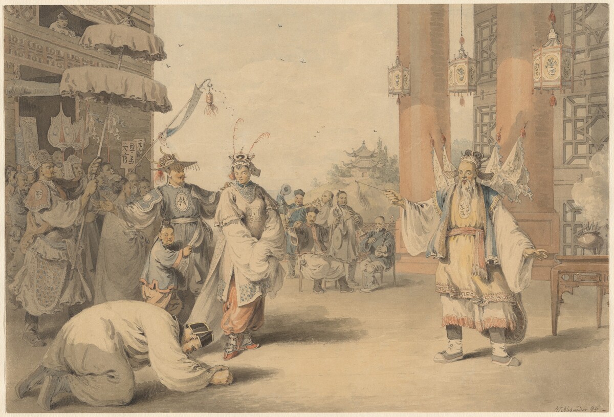 A Scene in an Historical Play Exhibited on the Chinese Stage by William Alexander