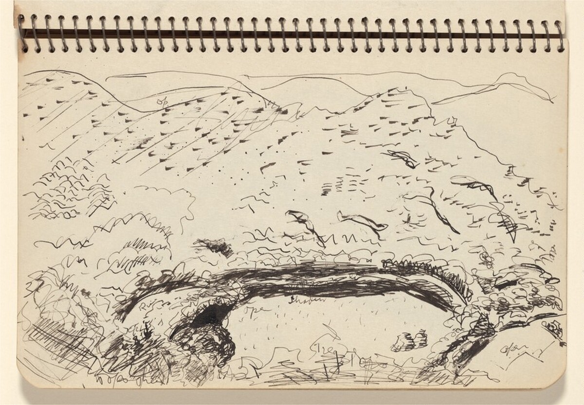 Landscape with Mountains by Milton Avery