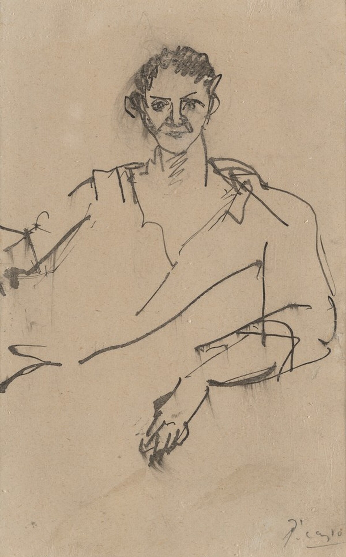 Young Man [verso] by Pablo Picasso