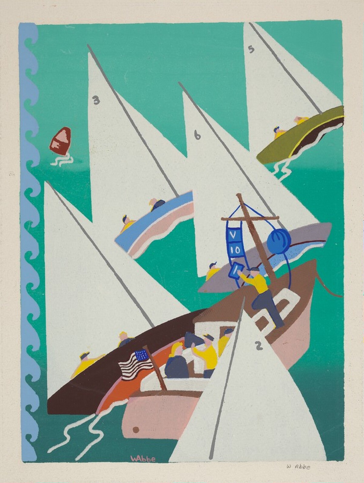 Untitled (Sailboat Race) by William Parker Abbe