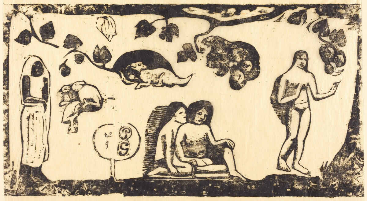Women, Animals and Foliage (Femmes, animaux et feuillages) by Paul Gauguin