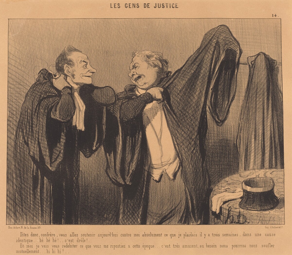 Dites donc, confrère, vous allez soutenir... by Honoré Daumier