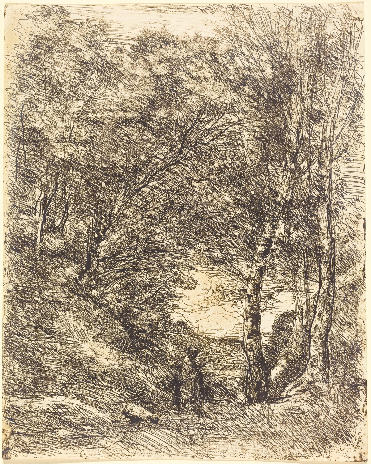 The Gardens of Horace (Les Jardins d'Horace) by Jean-Baptiste-Camille Corot