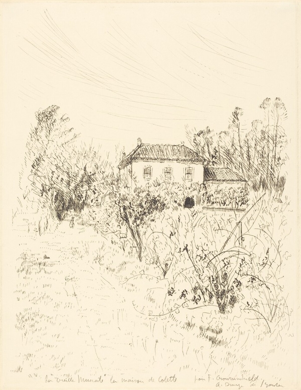 La "Treille Muscate," la maison de Colette by André Dunoyer de Segonzac