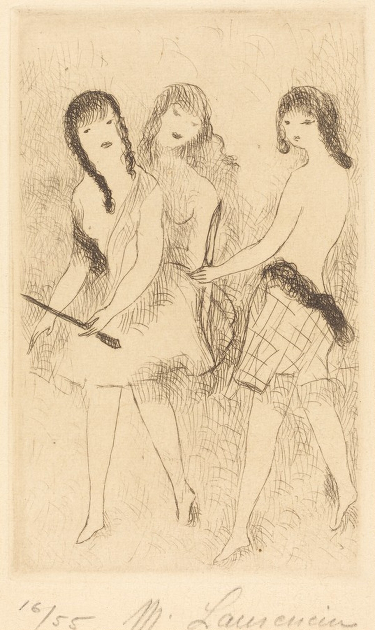 Three Girls by Marie Laurencin