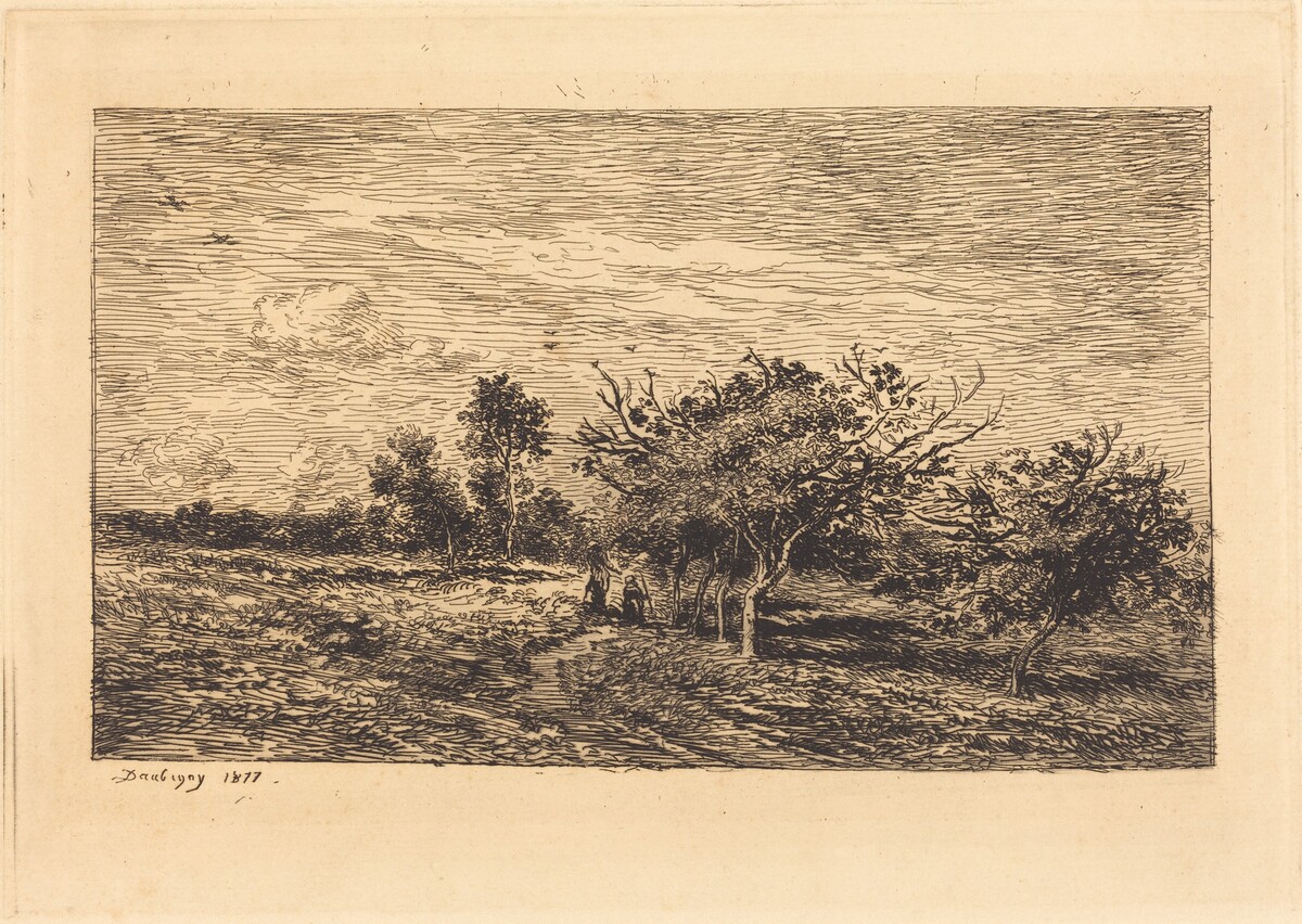 Apple Trees in Auvers (Pommiers a Auvers) by Charles-François Daubigny