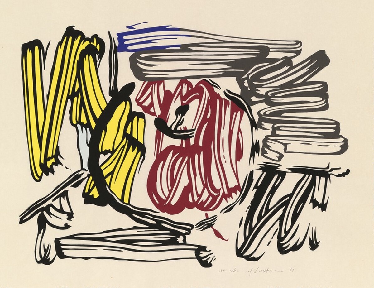 Red and Yellow Apple by Roy Lichtenstein