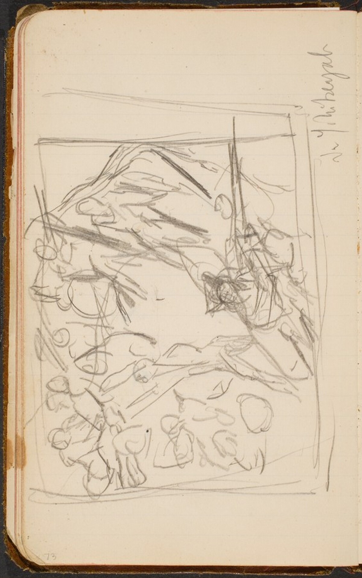 mehrfigurige Skizze (Figural Composition) [p. 73] by Max Beckmann