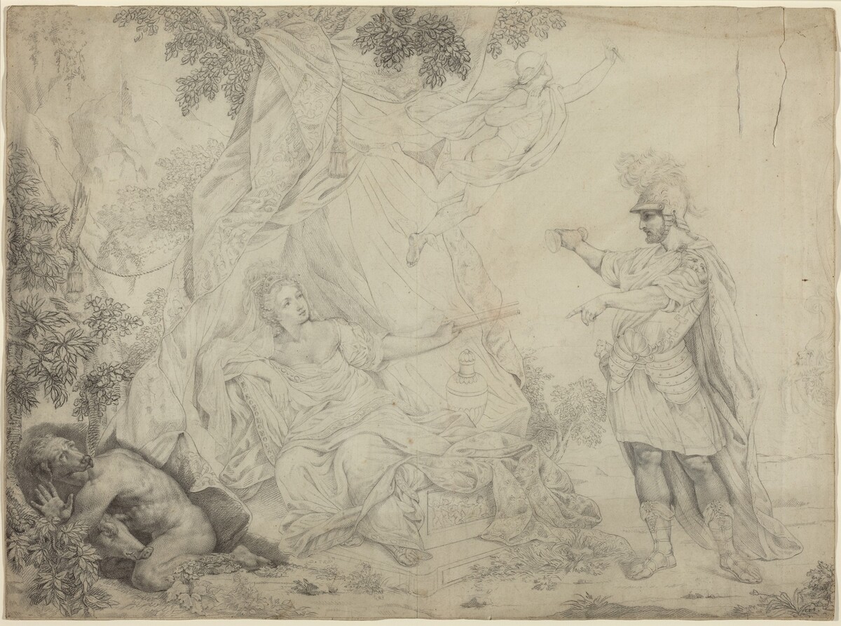 Circe and Ulysses by French 19th Century