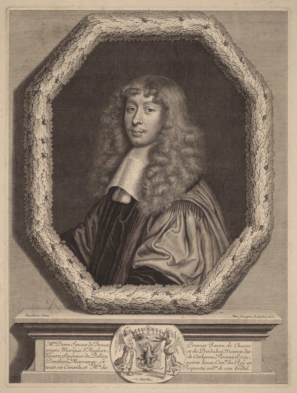 Pierre Ignace de Braux by Peter Ludwig van Schuppen after Henri Beaubrun