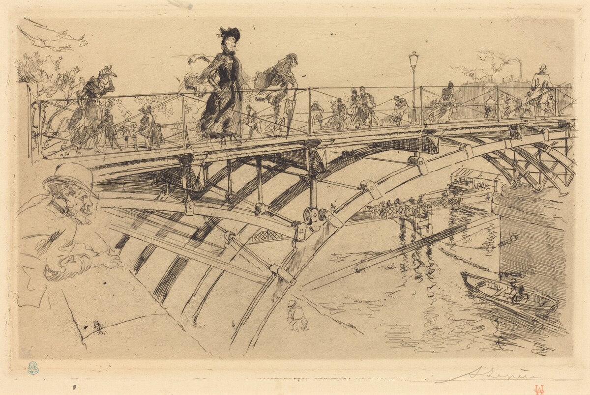 Bridge of Arts (Le pont des Arts) by Auguste Lepère