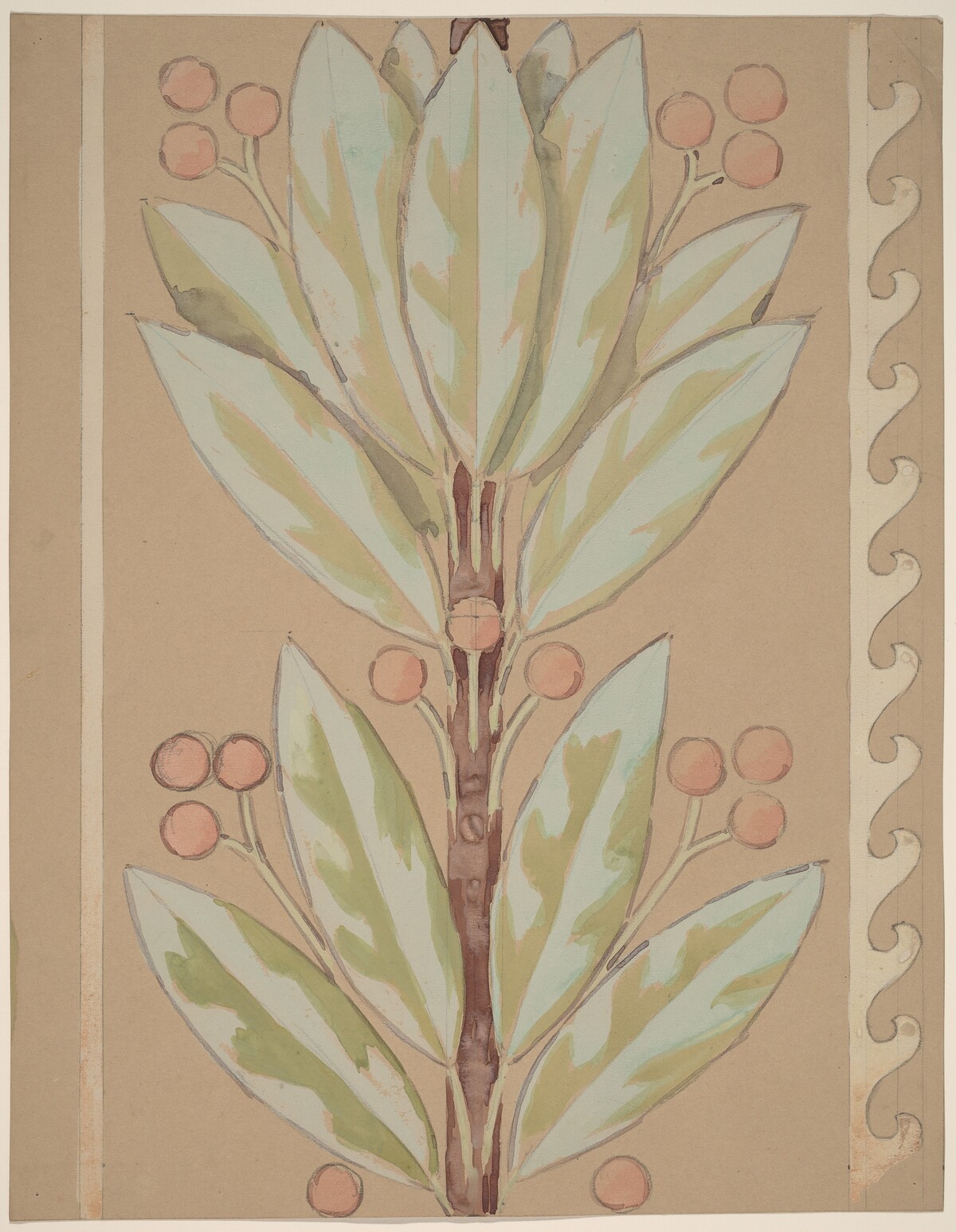 Study for a Border Design by Charles Sprague Pearce