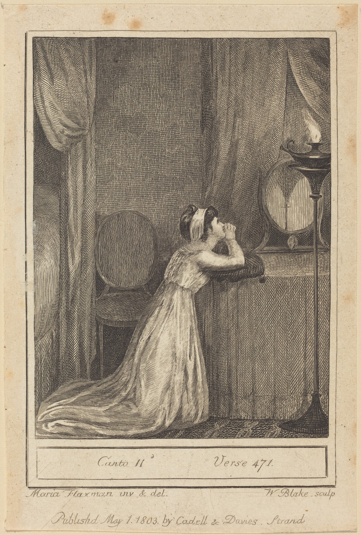 Canto II, Verse 471 by William Blake after Mary Ann Flaxman
