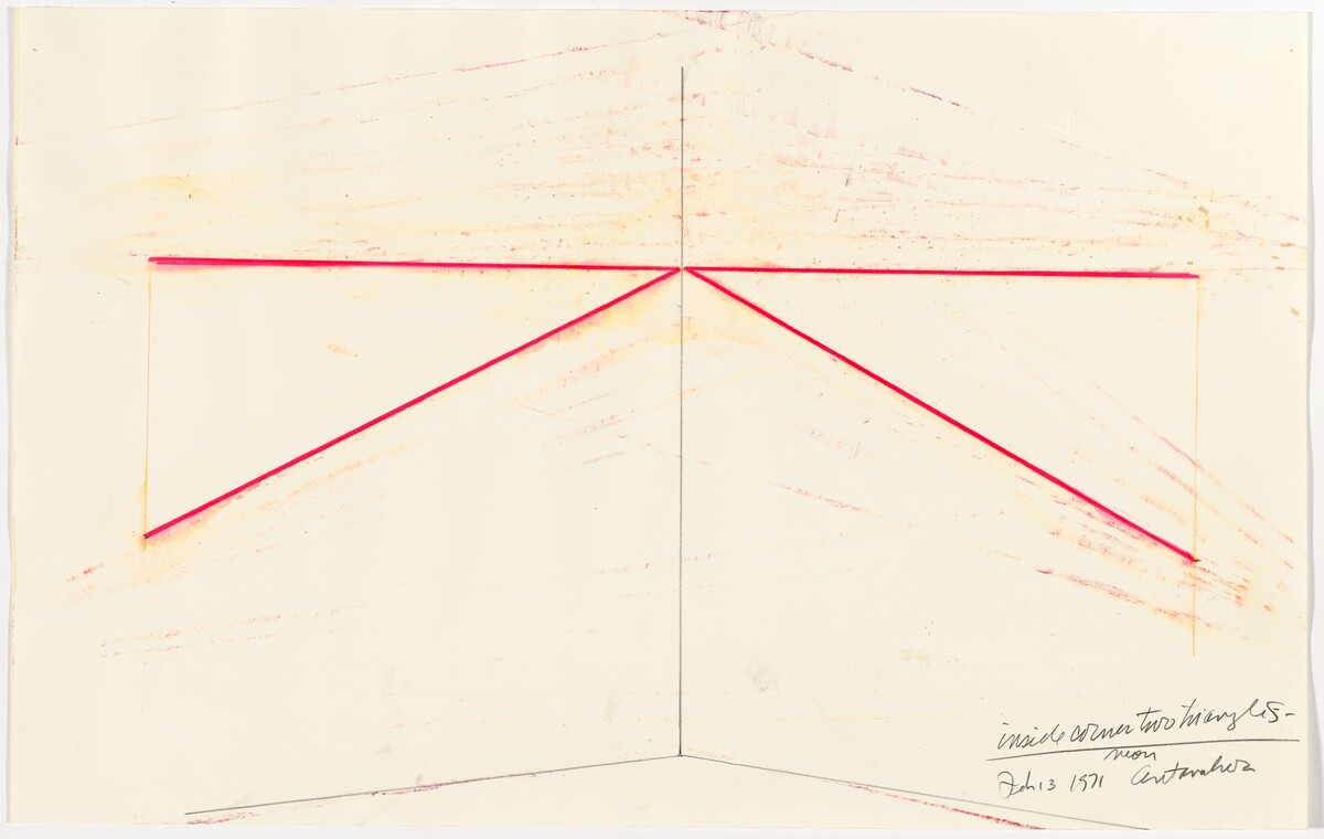 Inside Corner Two Triangles: Neon by Stephen Antonakos