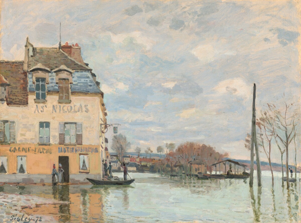 Flood at Port-Marly by Alfred Sisley