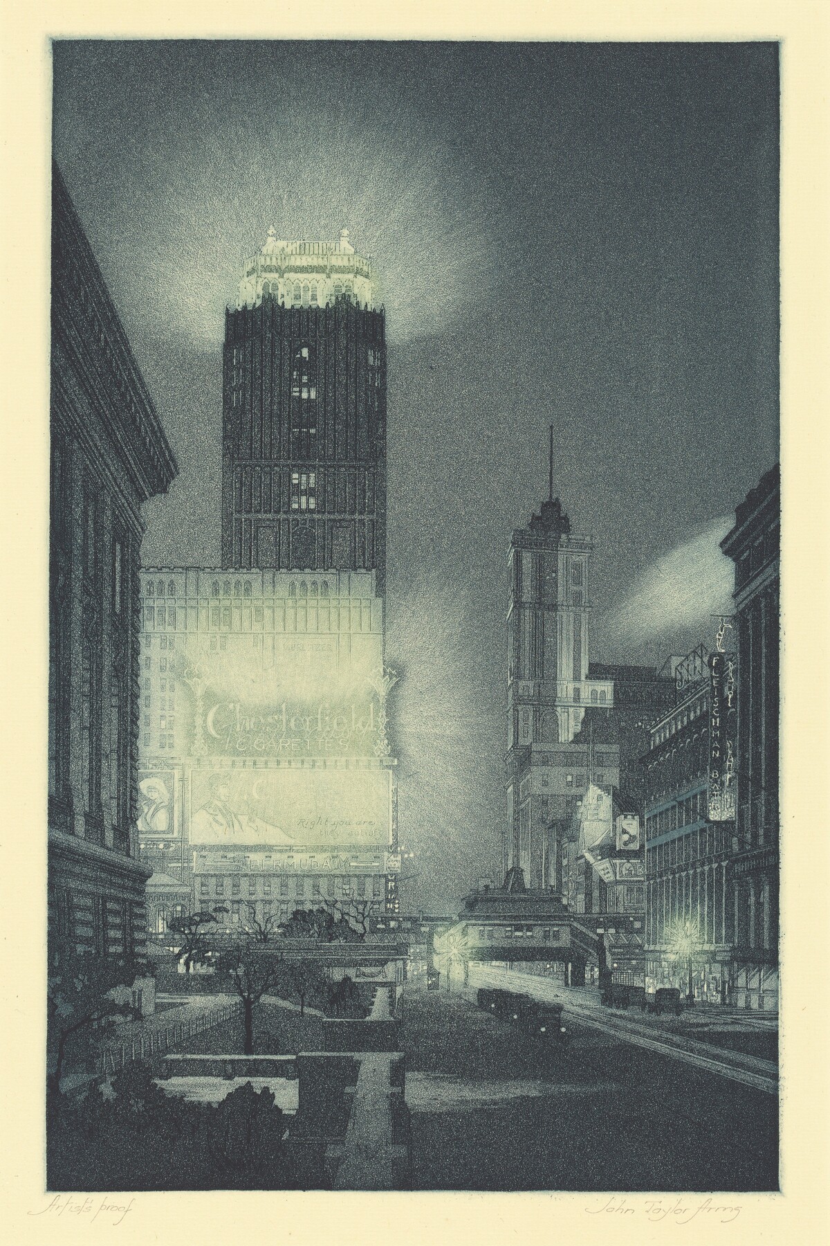 West Forty-Second Street, Night by John Taylor Arms