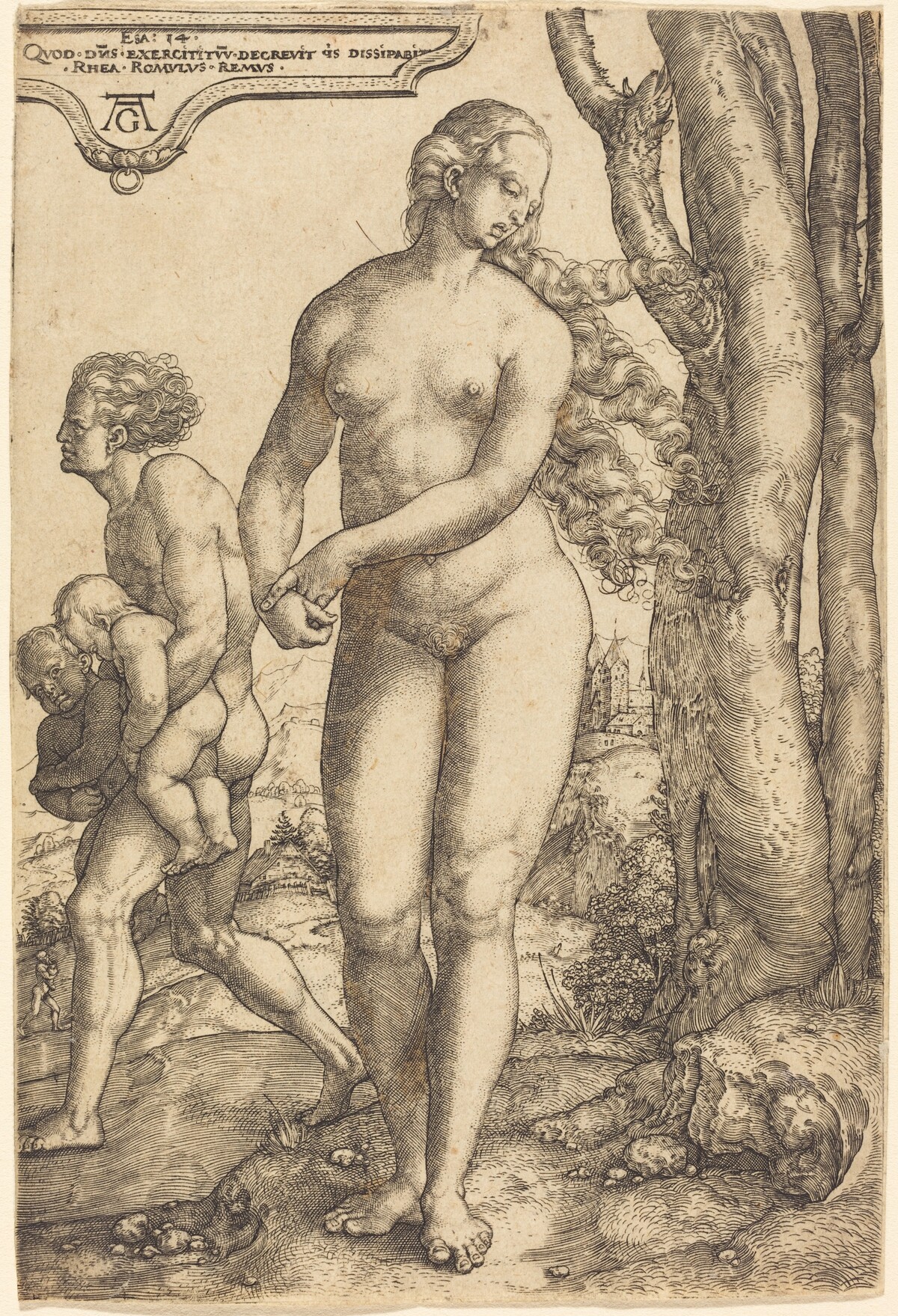 Rhea Silvia by Heinrich Aldegrever