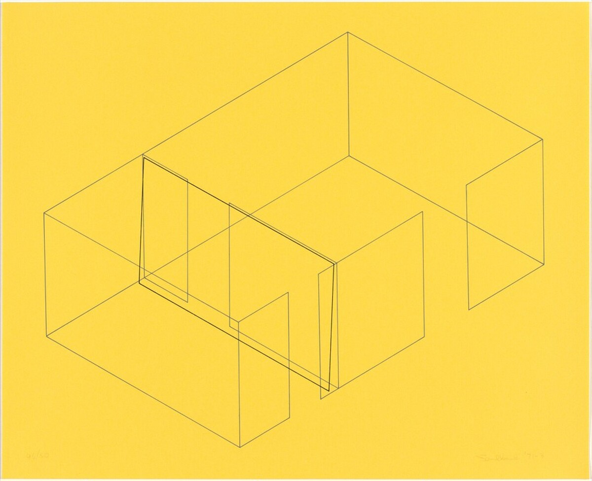 Untitled from Eight Variations for Galerie Heiner Friedrich (Acht Variationen für die Galerie Heiner Friedrich) by Fred Sandback