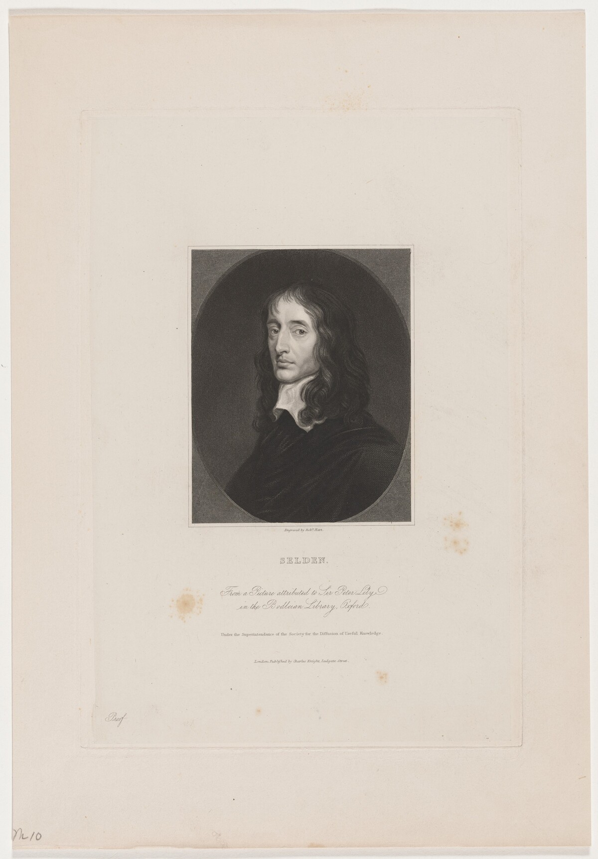 John Selden, Jurist and Antiquary by Robert Hart after Sir Peter Lely