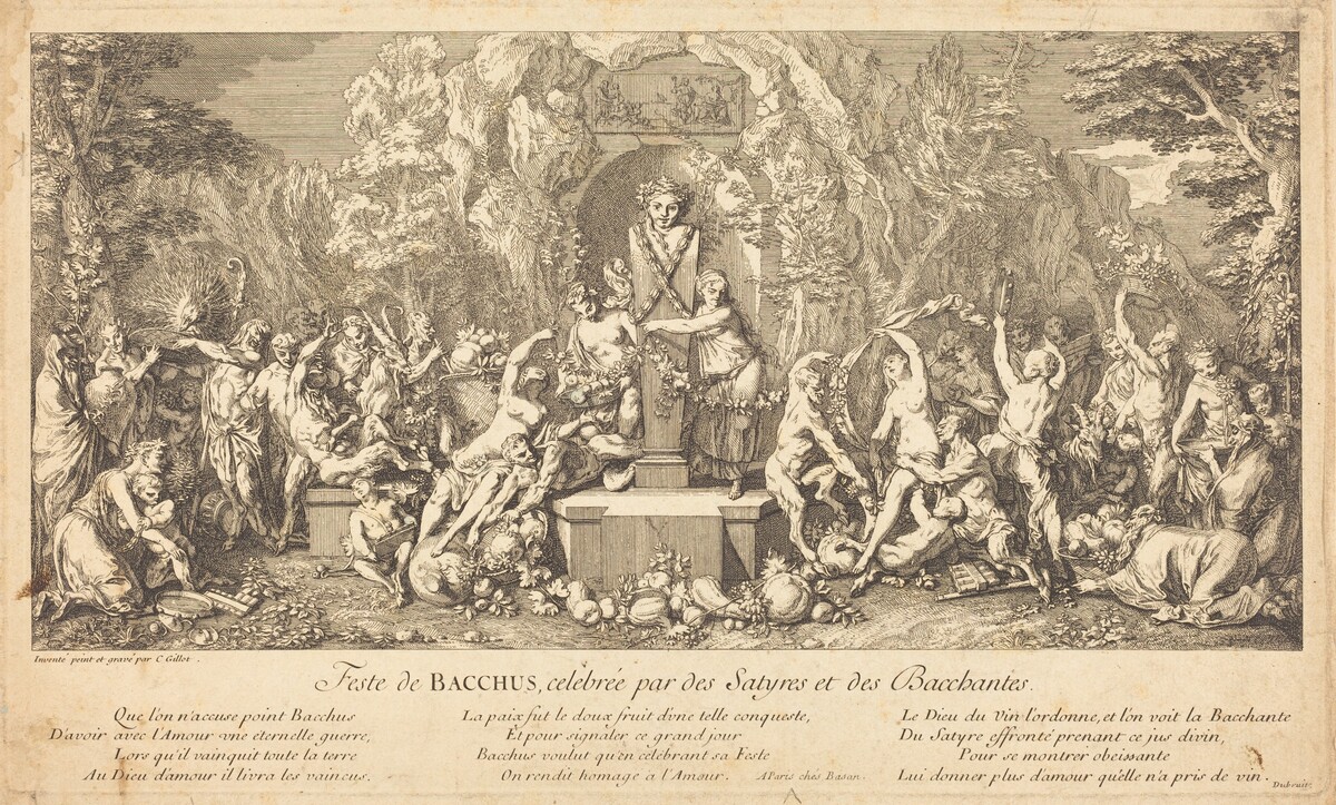 Feste de Bacchus, celebree par des Satyres et des Bacchantes (Feast of Bacchus Celeb rated by Satyrs and Bacchanales) by Claude Gillot
