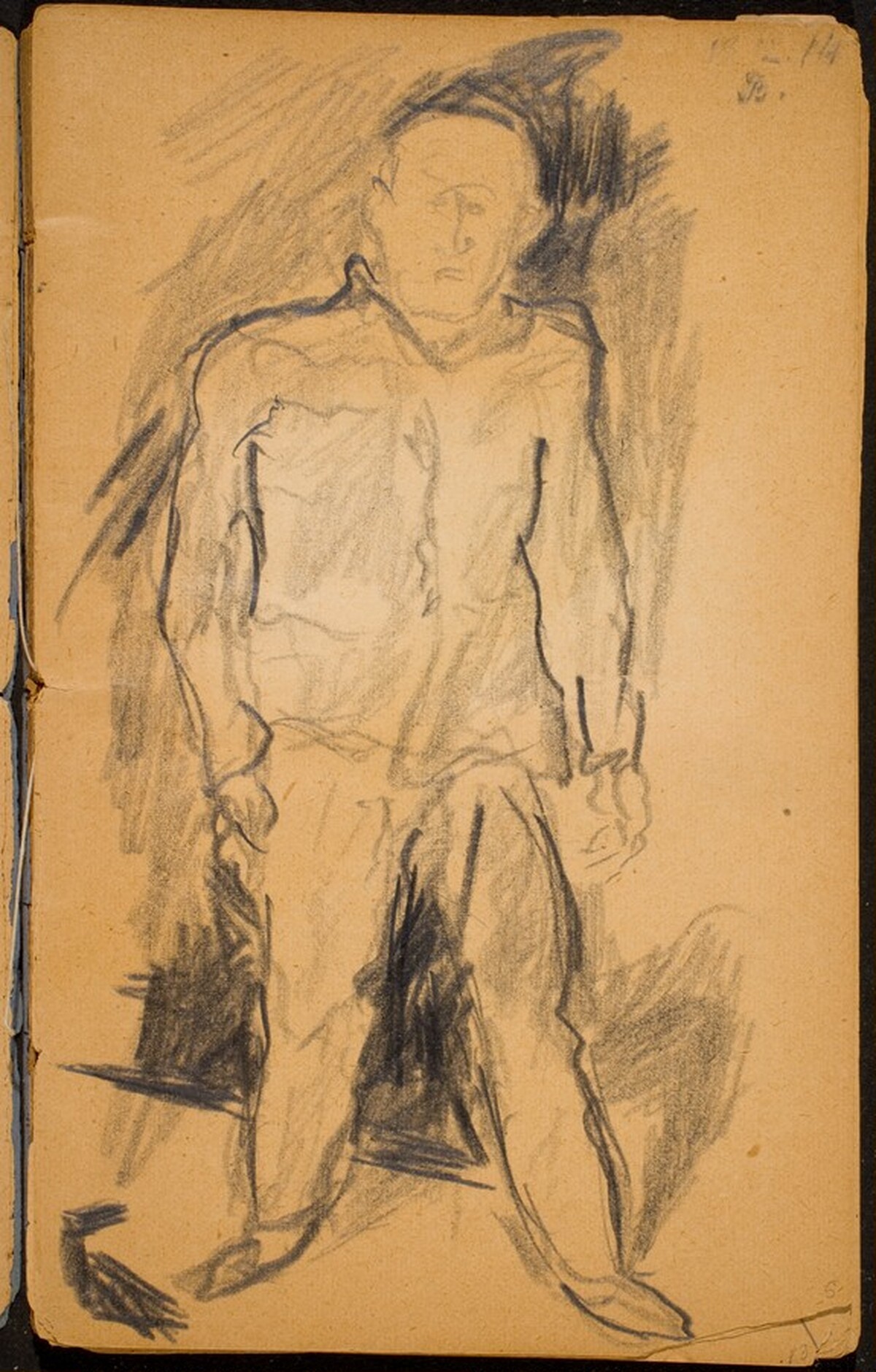 Gehender Mann (Man Walking) [p. 5] by Max Beckmann