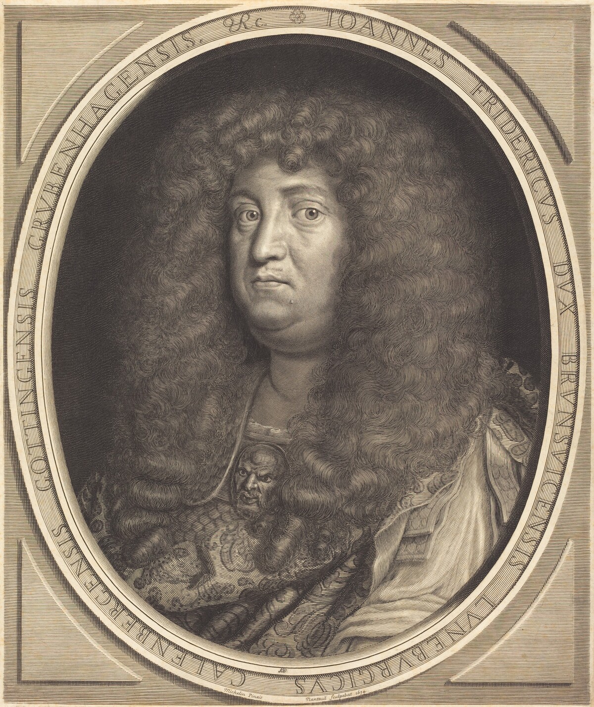 Jean-Frederic, Duc de Brunswick-Lunebourg (Hanover) by Robert Nanteuil after Jean Michelin