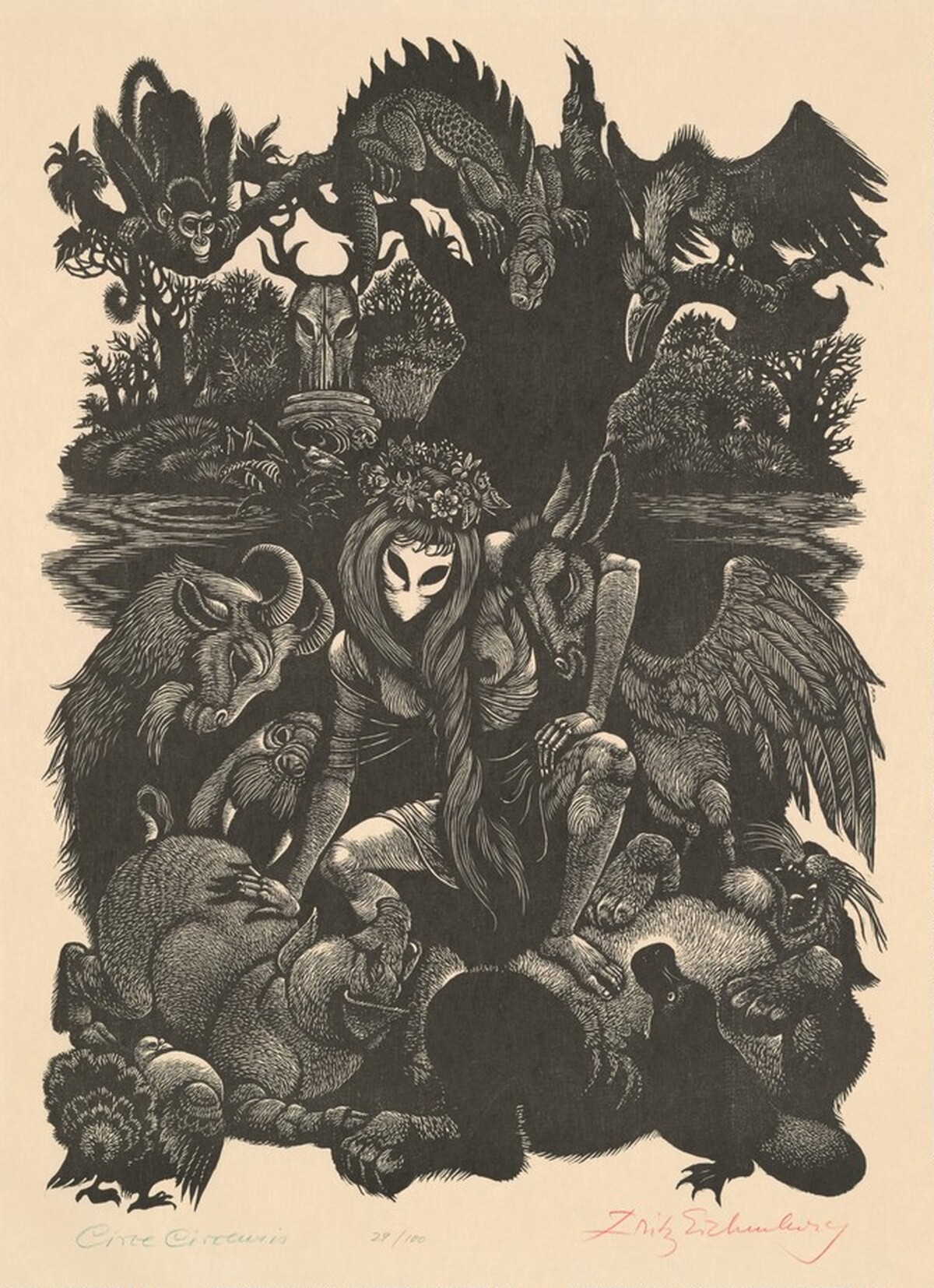 Circe Cirensis by Fritz Eichenberg