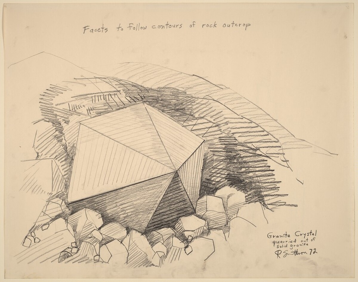 Granite Crystal by Robert Smithson