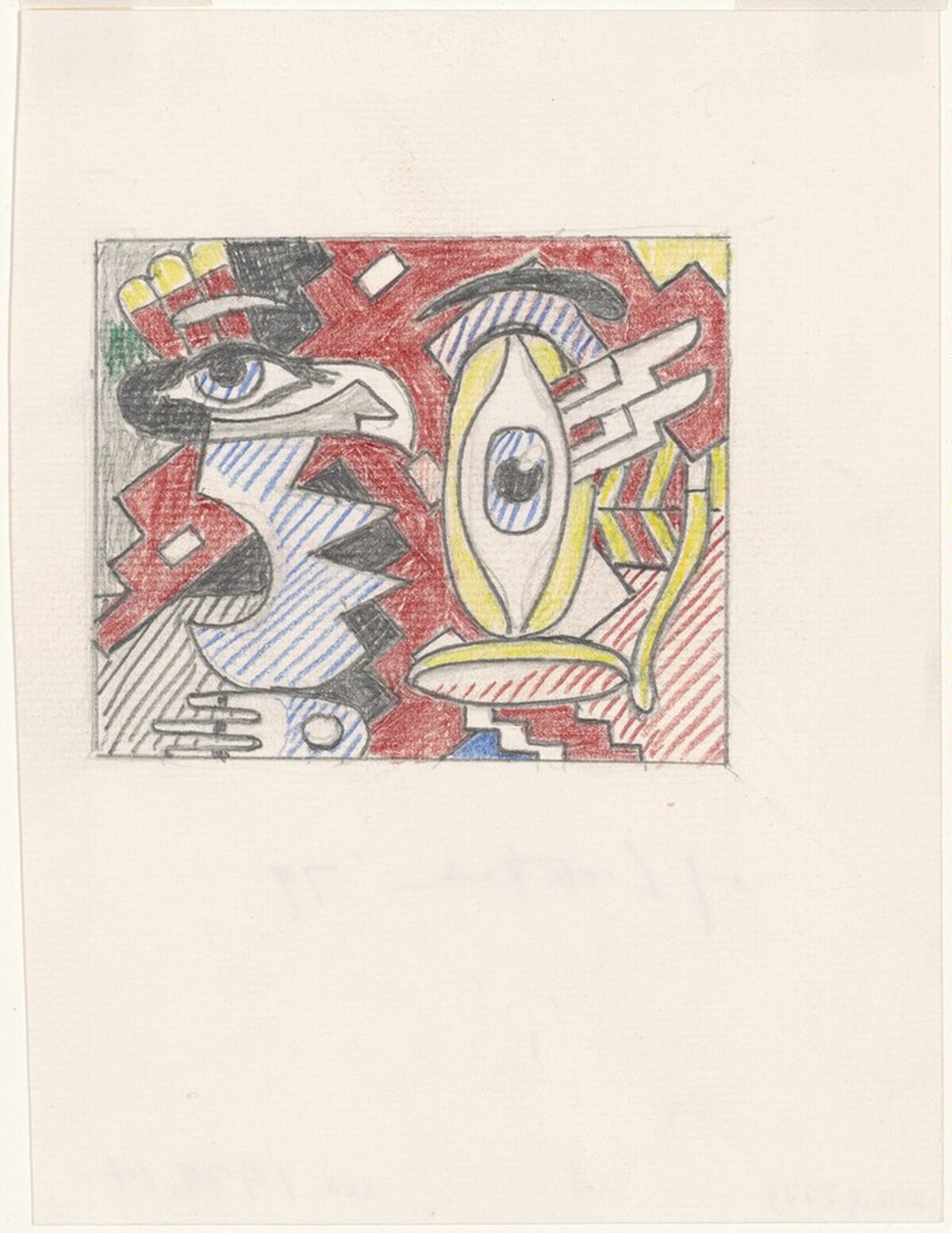 Study for "Two Figures, Indian" by Roy Lichtenstein
