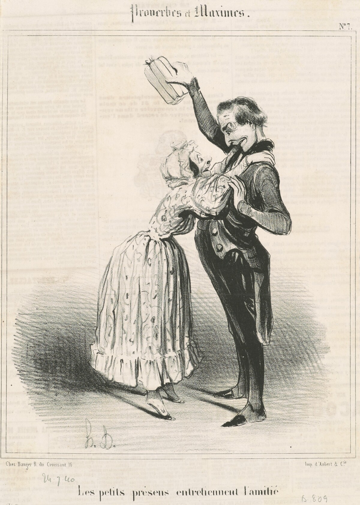 Les petits présens ... by Honoré Daumier