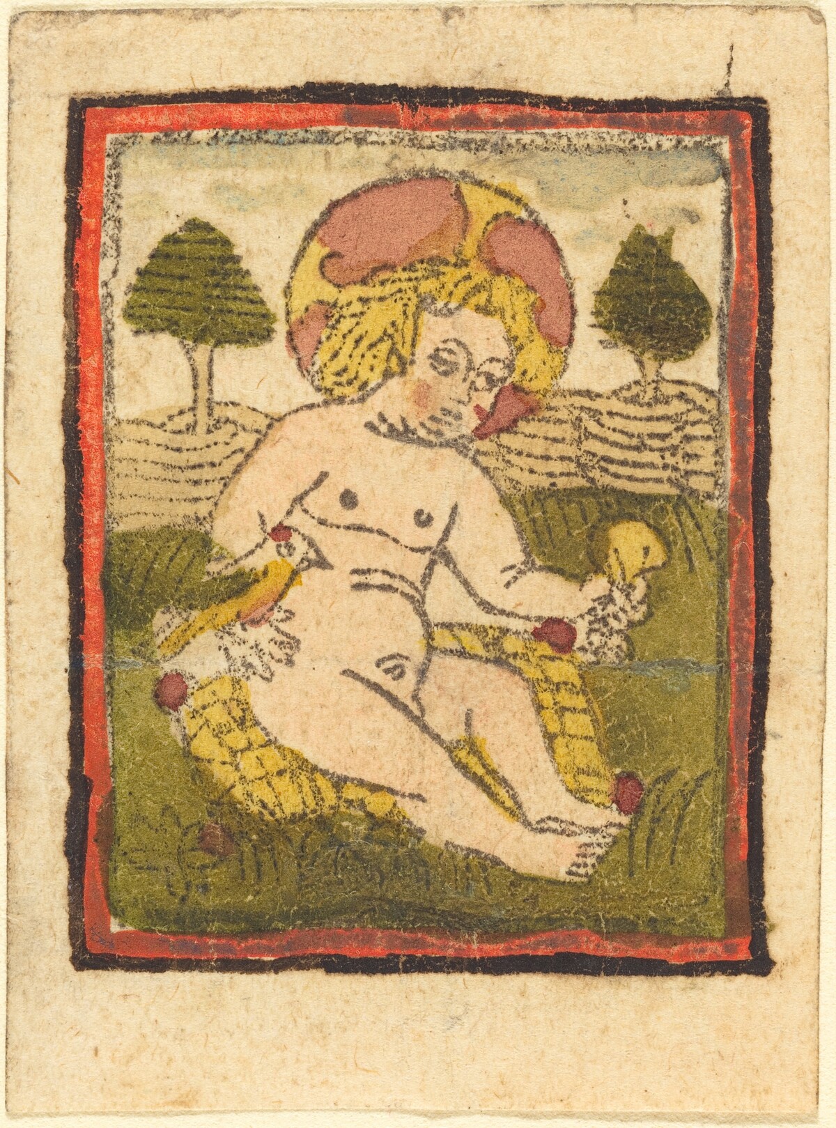 Christ Child with Bird by German 15th Century
