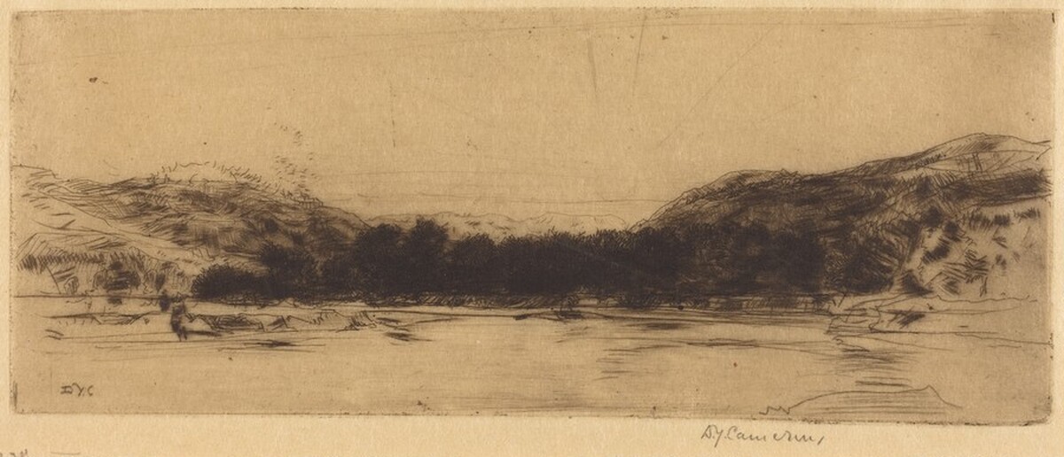 Sketch on the Tay by David Young Cameron