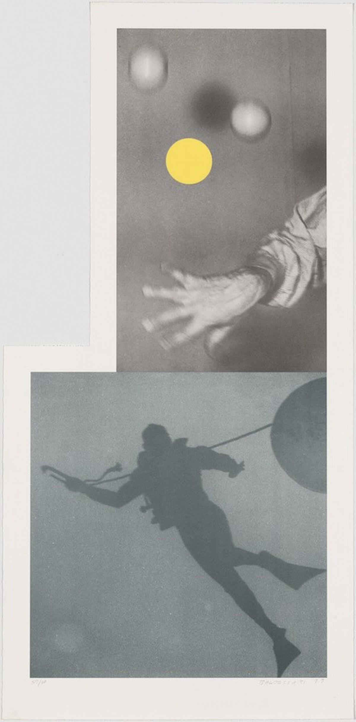 Juggler's Hand (with Diver) by John Baldessari