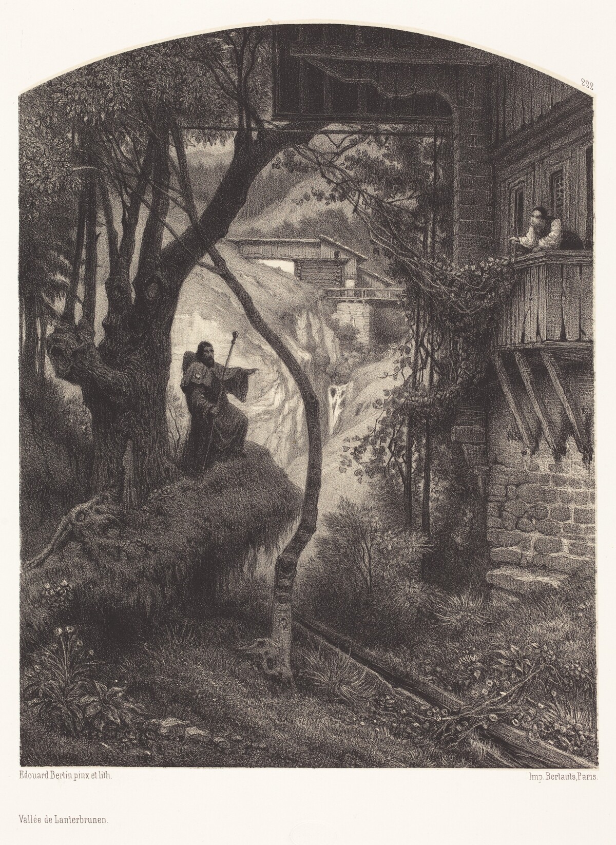 Vallée de Lanterbrunen by François-Édouard Bertin